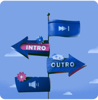 شروع و پایان ویدئو